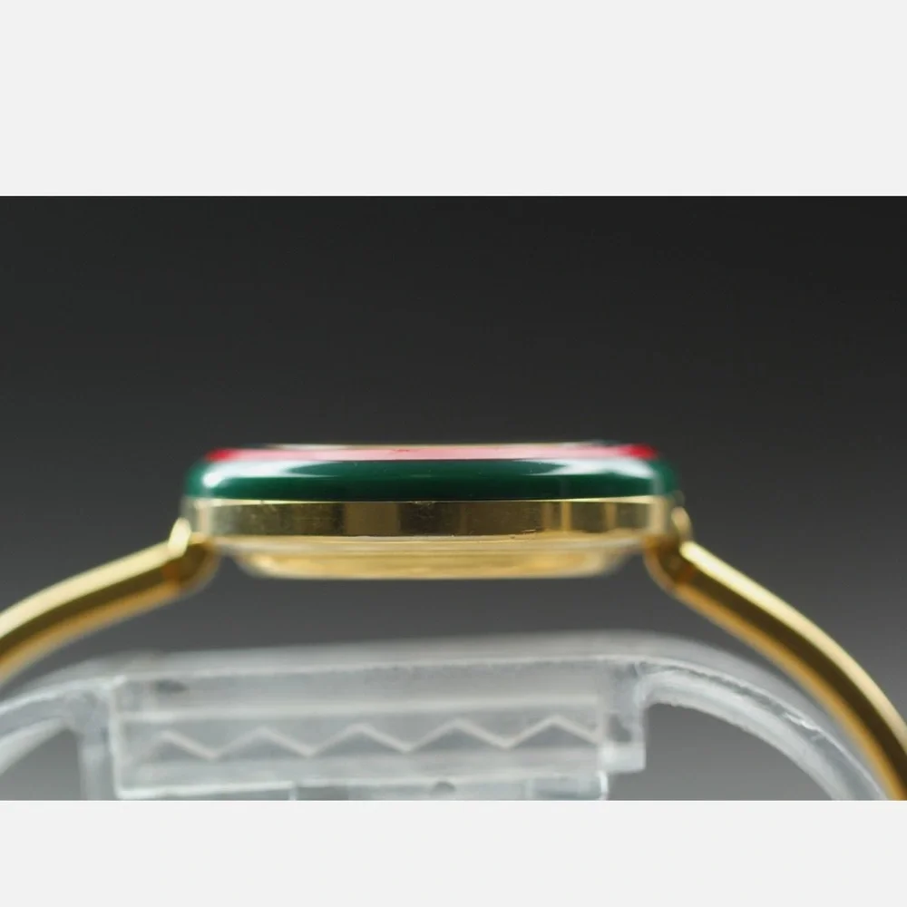 Gucci Gold Watch with Colorful Bezels